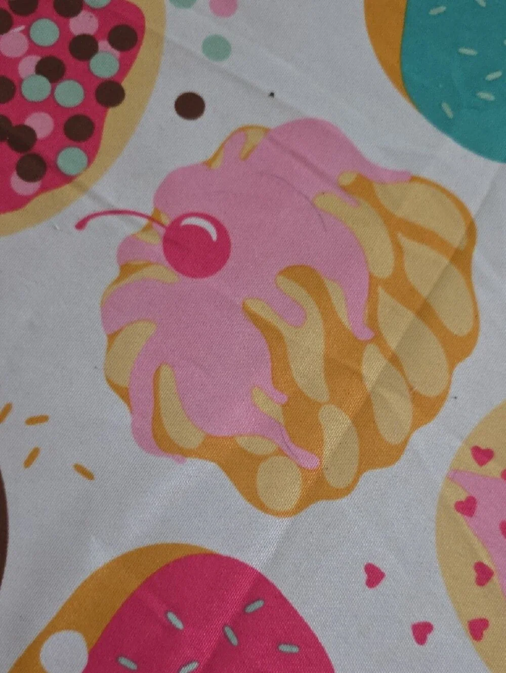 Cynthia Rowley Tablecloth Covered With Bright Donuts